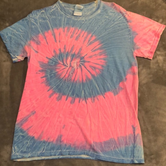 Blue & Pink Tie-Dye Tee - Picture 1 of 3